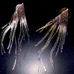 Vintage Sparkling Silver toneFringe Drop Earrings